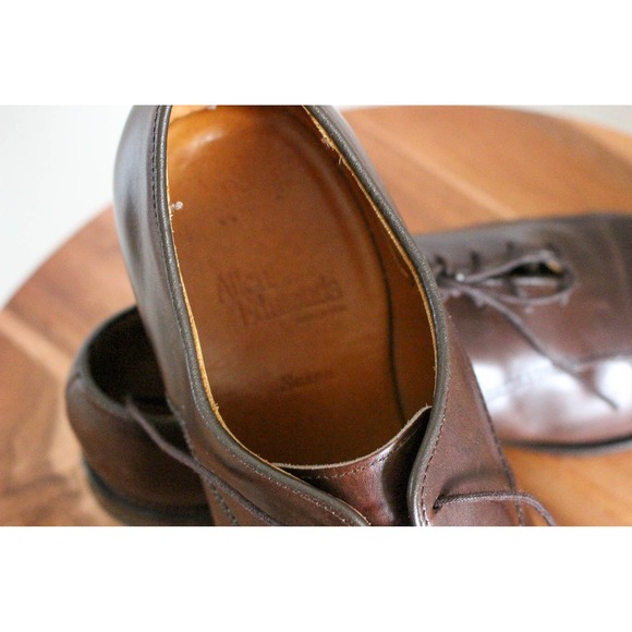 Allen Edmonds Dress Shoes Mens 9.5 Brown Leather Lace Up Oxford